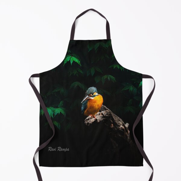 Item preview, A jewel of the forest, this vibrant kingfisher sat poised on a gnarled perch, its colors glowing like fire against the shadows. In that fleeting stillness, time stood still designed and sold by Prakruti prints.