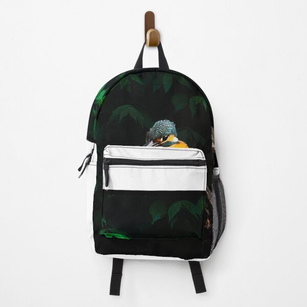 Item preview, A jewel of the forest, this vibrant kingfisher sat poised on a gnarled perch, its colors glowing like fire against the shadows. In that fleeting stillness, time stood still designed and sold by Prakruti prints.