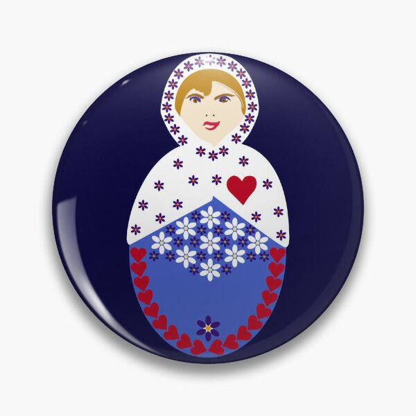 Item preview, Forget-Me-Not Matryoshka - Nesting Doll - Single designed and sold by Kate Anderson Art.