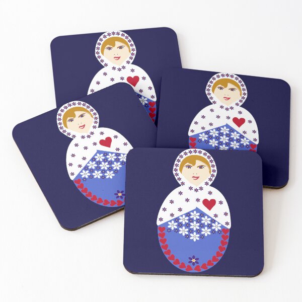 Item preview, Forget-Me-Not Matryoshka - Nesting Doll - Single designed and sold by Kate Anderson Art.