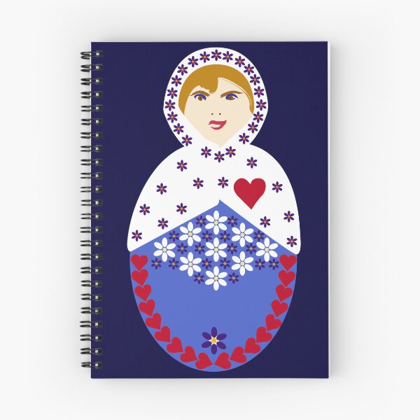 Item preview, Forget-Me-Not Matryoshka - Nesting Doll - Single designed and sold by Kate Anderson Art.