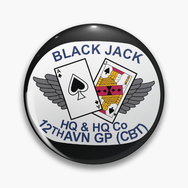 Item preview, Army - HQ & HQ Company 12th Aviation Group Combat Blackjack wo Txt X 300 designed and sold by Military Insignia Products.