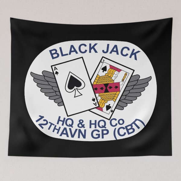 Item preview, Army - HQ & HQ Company 12th Aviation Group Combat Blackjack wo Txt X 300 designed and sold by Military Insignia Products.