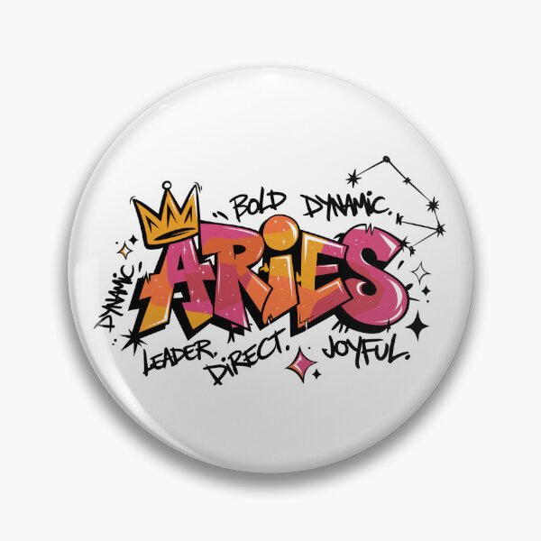Item preview, Aries Zodiac Graffiti – fearless fire with street attitude designed and sold by CleanDecor.