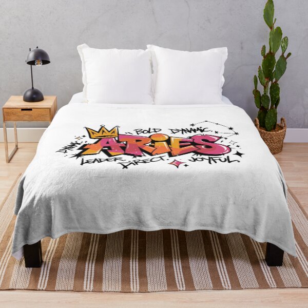 Item preview, Aries Zodiac Graffiti – fearless fire with street attitude designed and sold by CleanDecor.