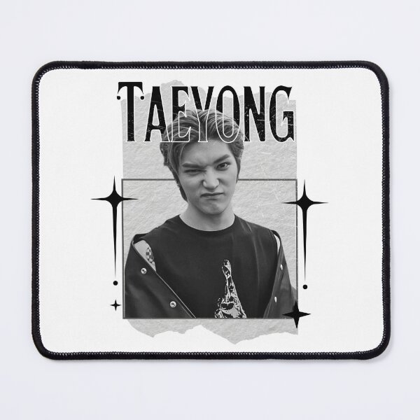 Item preview, NCT Taeyong (태용) Kpop Boy Group Monochrome Black and White Classic Design Collage designed and sold by HELL0WBELLO.