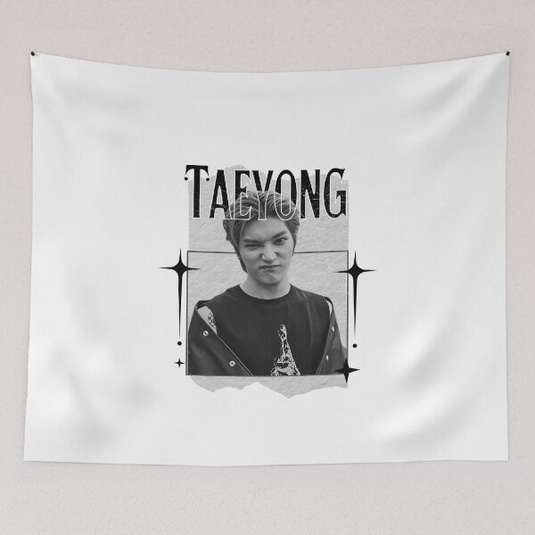 Item preview, NCT Taeyong (태용) Kpop Boy Group Monochrome Black and White Classic Design Collage  designed and sold by HELL0WBELLO.