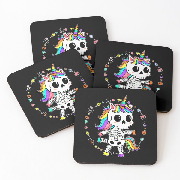 Item preview,  Funny Skeleton Unicorn,Halloween, Rainbow designed and sold by Teetreasure2.