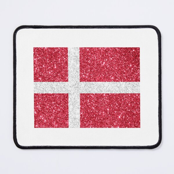 Item preview, denmark glitter flag designed and sold by designsbysamantha.