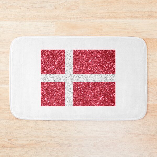 Item preview, denmark glitter flag designed and sold by designsbysamantha.
