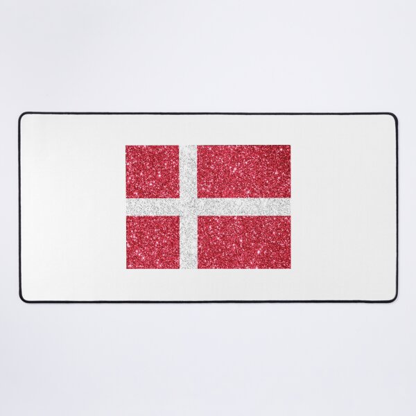 Item preview, denmark glitter flag designed and sold by designsbysamantha.