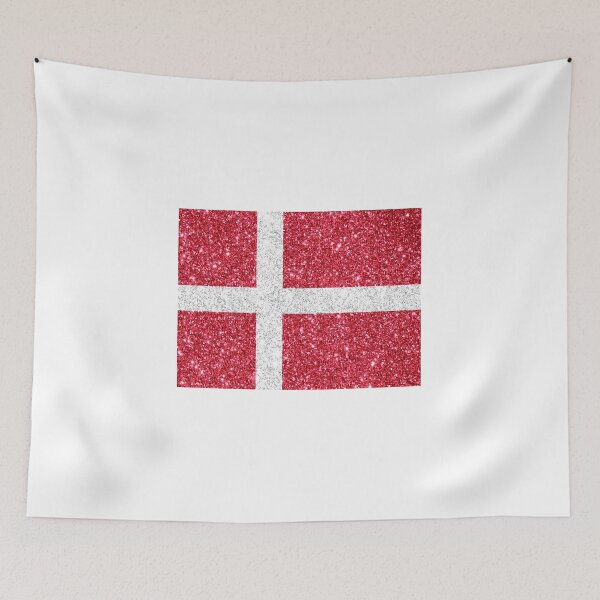 Item preview, denmark glitter flag designed and sold by designsbysamantha.