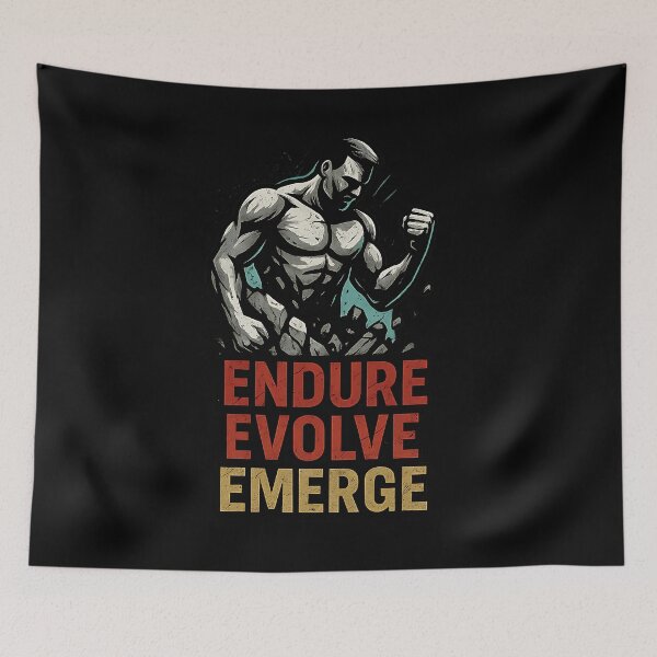 Item preview, Endure. Evolve. Emerge. – Power Through the Grind Design designed and sold by ArcadiaSilence.
