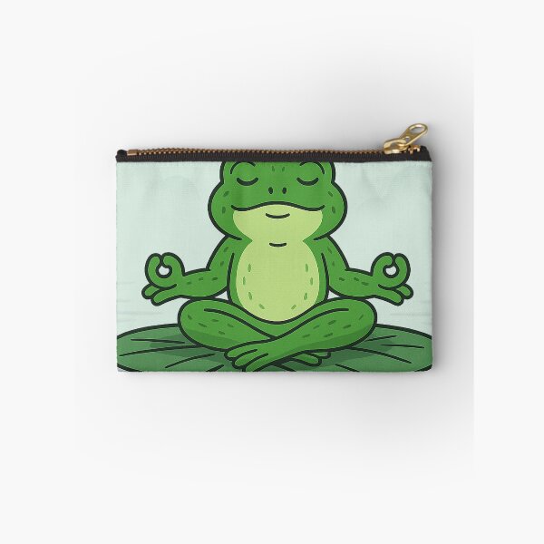 Item preview, Meditating Frog on a Lily Pad designed and sold by starcupzz.