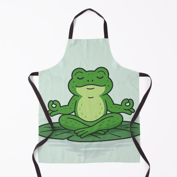 Item preview, Meditating Frog on a Lily Pad designed and sold by starcupzz.
