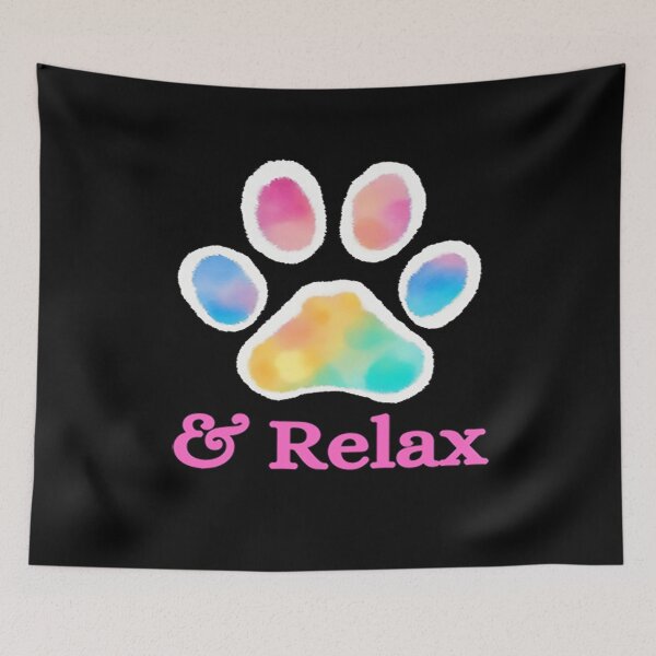 Item preview, Paws and Relax, Paw Print, Dog Paw Print, Words, Sayings, Quotes designed and sold by BirdsnStuff.