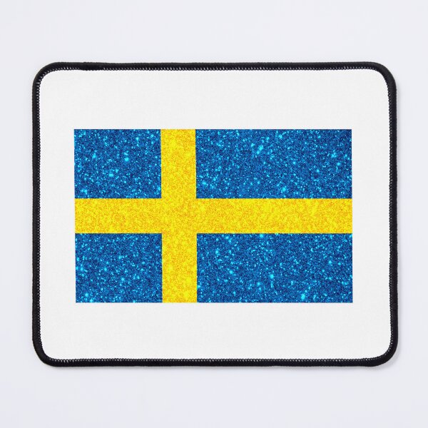 Item preview, sweden glitter flag designed and sold by designsbysamantha.