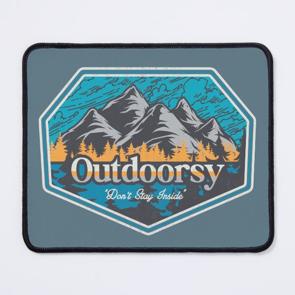 Item preview, Outdoorsy Windy Mountain designed and sold by HappyDoodleBoy.