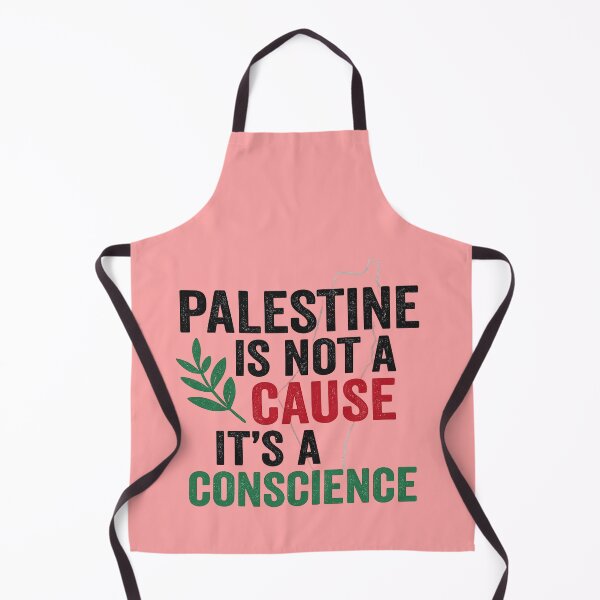 Item preview, Palestine Is Not a Cause, It’s a Conscience – Distressed Typography Olive Branch Design designed and sold by ArthUpscale.