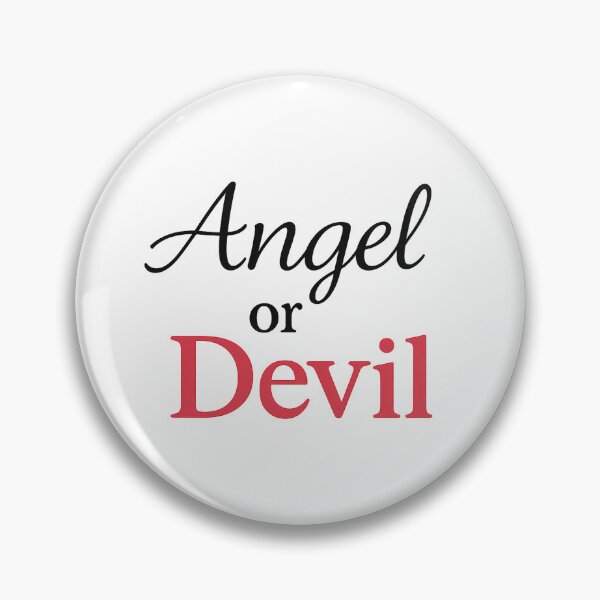 Item preview, Angel or Devil – Duality Mood Design designed and sold by MSTextVibe.
