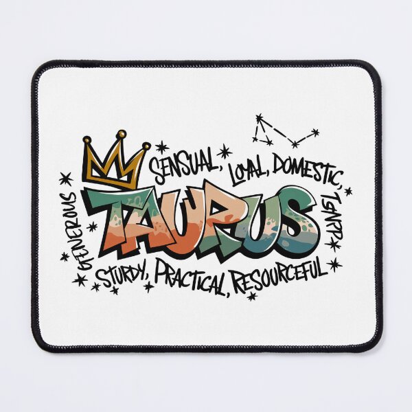 Item preview, Taurus Zodiac Graffiti – grounded soul with street elegance designed and sold by CleanDecor.