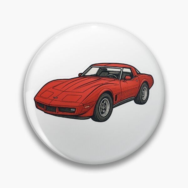 Item preview, Classic Chevrolet Corvette Art - Vintage Car Illustration designed and sold by MiszungART.