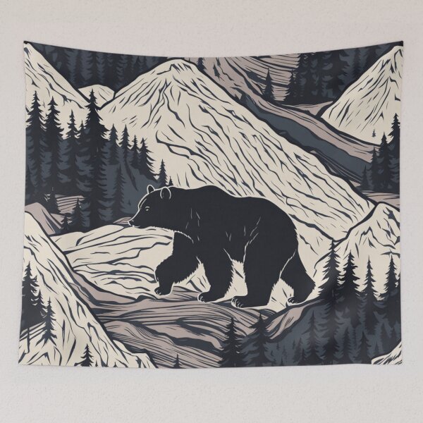 Item preview, Bear Nature Mountains designed and sold by BirdsnStuff.