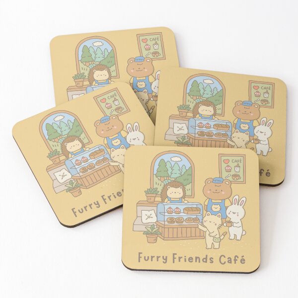 Item preview, Furry Friends Café designed and sold by Cocon-Zakka.