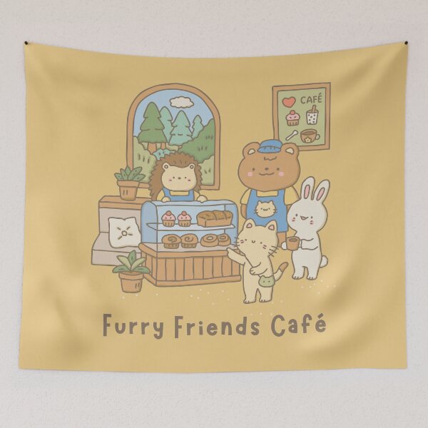 Item preview, Furry Friends Café designed and sold by Cocon-Zakka.