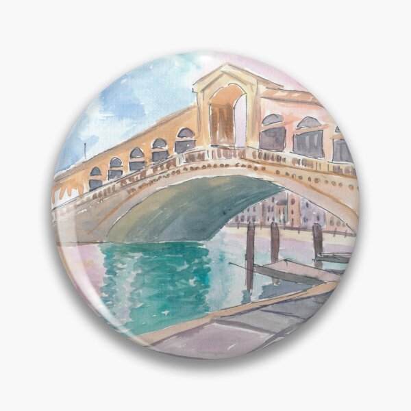 Item preview, Morning Glory Light Over Venice’s Rialto Bridge Charm designed and sold by artshop77.