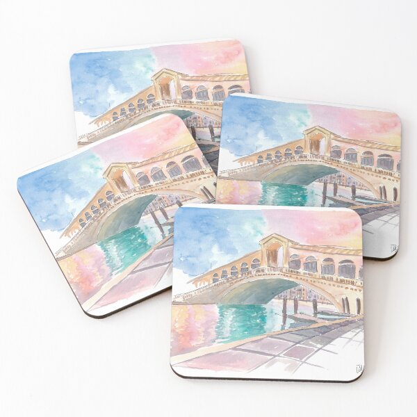 Item preview, Morning Glory Light Over Venice’s Rialto Bridge Charm designed and sold by artshop77.