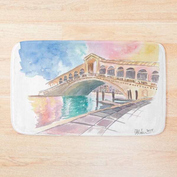Item preview, Morning Glory Light Over Venice’s Rialto Bridge Charm designed and sold by artshop77.