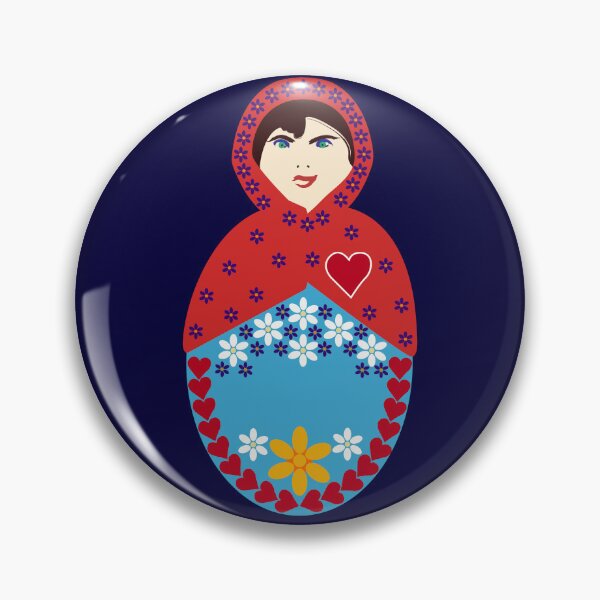 Item preview, Forget-Me-Not Matryoshka - Nesting Doll - Single designed and sold by Kate Anderson Art.