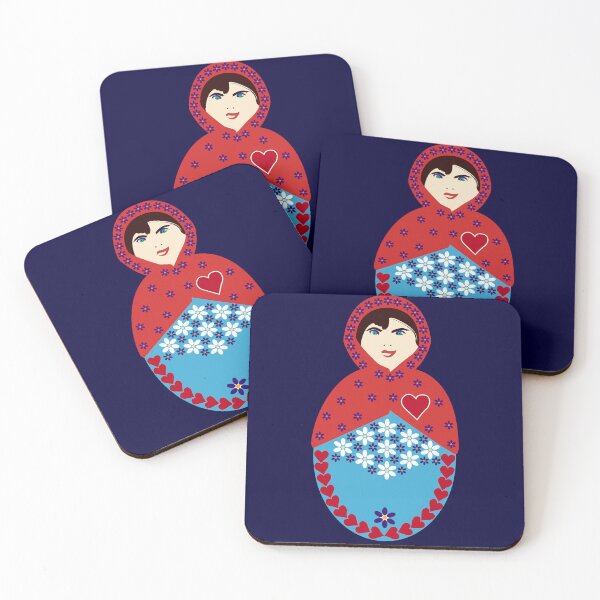 Item preview, Forget-Me-Not Matryoshka - Nesting Doll - Single designed and sold by Kate Anderson Art.