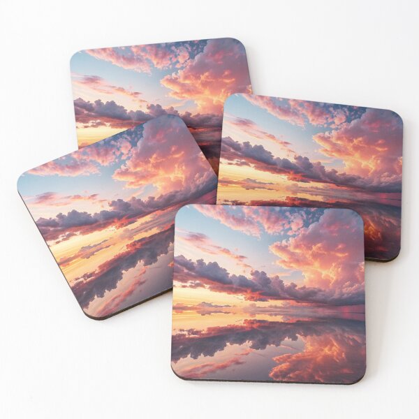Item preview, Sunset Calm Before the Storm – Cloud Reflection Art designed and sold by ArtiQreate.