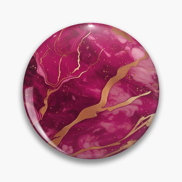 Item preview, Dark Pink Marble with Texture and Gold Flecks  designed and sold by BirdsnStuff.