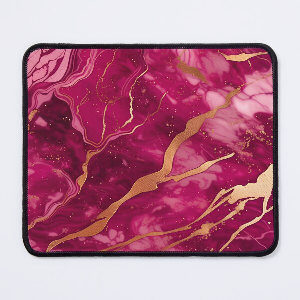 Item preview, Dark Pink Marble with Texture and Gold Flecks designed and sold by BirdsnStuff.