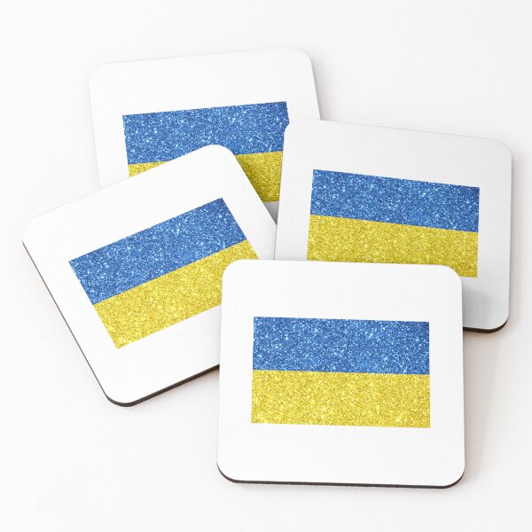 Item preview, ukraine glitter flag designed and sold by designsbysamantha.