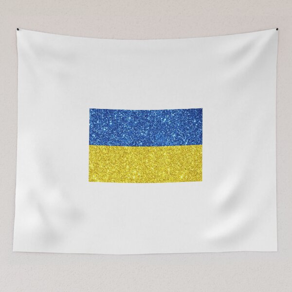 Item preview, ukraine glitter flag designed and sold by designsbysamantha.