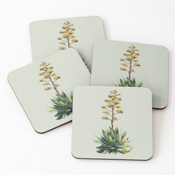 Item preview, Watercolor Blooming Century Plant designed and sold by Violet Peonies.