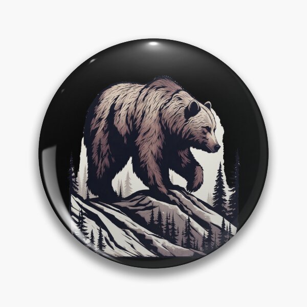 Item preview, Brown Bear Climbing Mountain designed and sold by BirdsnStuff.