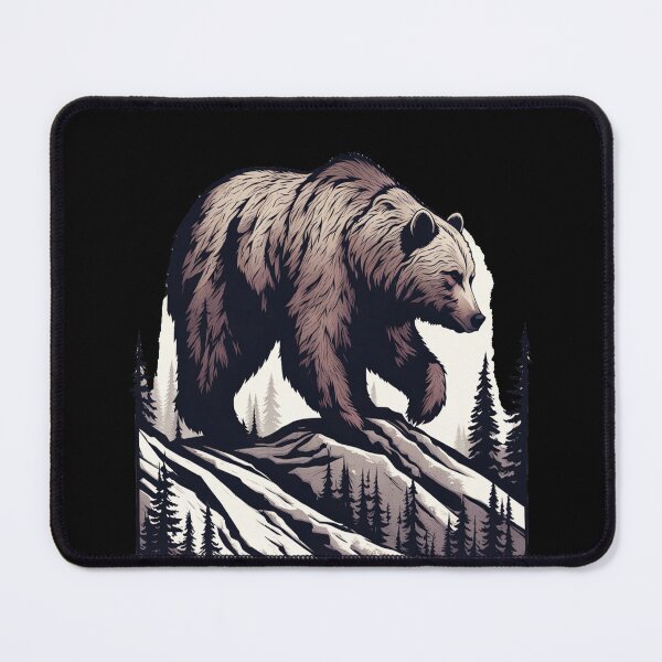 Item preview, Brown Bear Climbing Mountain designed and sold by BirdsnStuff.