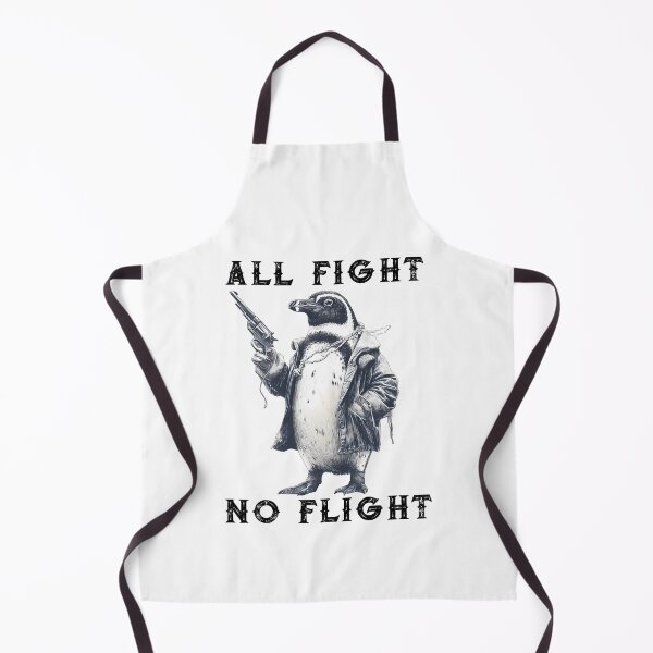 Item preview, All Fight No Flight Penguin designed and sold by ColorFlowArt.