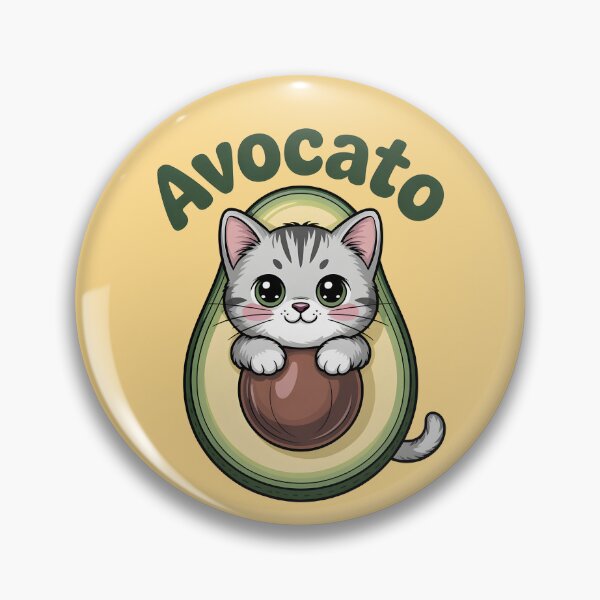 Item preview, Avocato – Cute Avocado Cat Hybrid Fruit Animal Art designed and sold by lalasine.story.