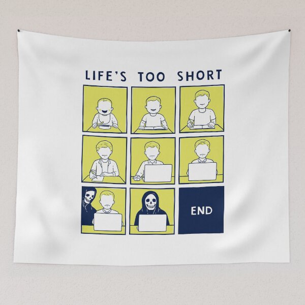 Item preview, Life Is Short Like Comic Strip designed and sold by doodl-do.