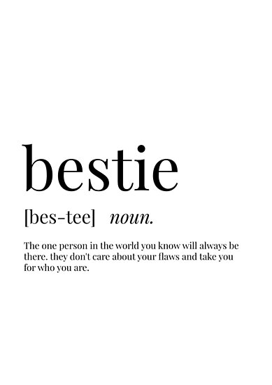 bestie-definition-poster-von-definingprints-redbubble