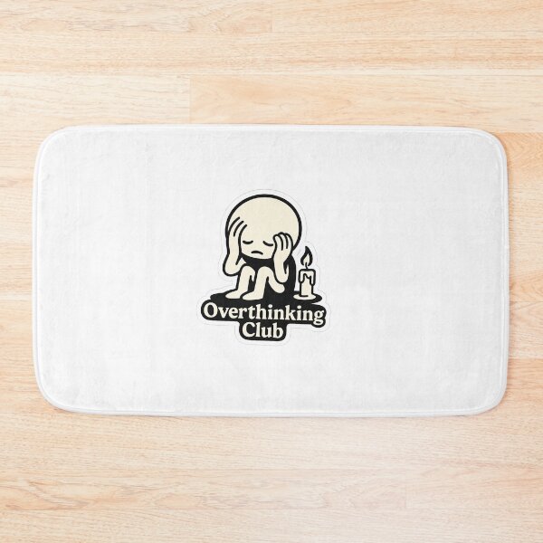 Item preview, Funny Relatable Overthinking Club Cartoon designed and sold by Mestyle0.