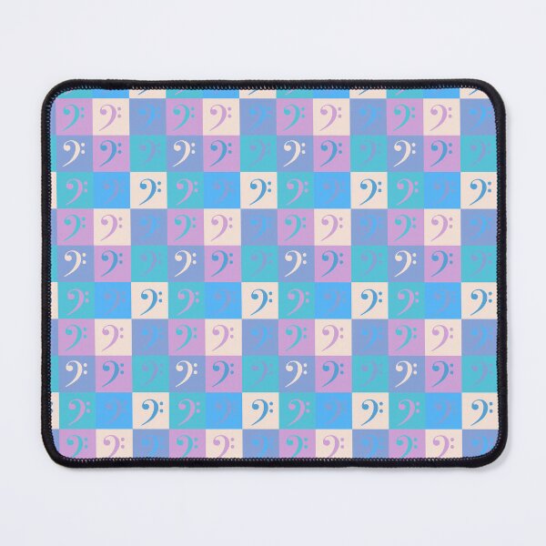 Item preview, Bass Clef Music Pattern Pastel Colors designed and sold by ValeriesGallery.