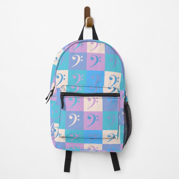 Item preview, Bass Clef Music Pattern Pastel Colors designed and sold by ValeriesGallery.