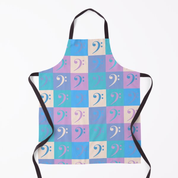 Item preview, Bass Clef Music Pattern Pastel Colors designed and sold by ValeriesGallery.